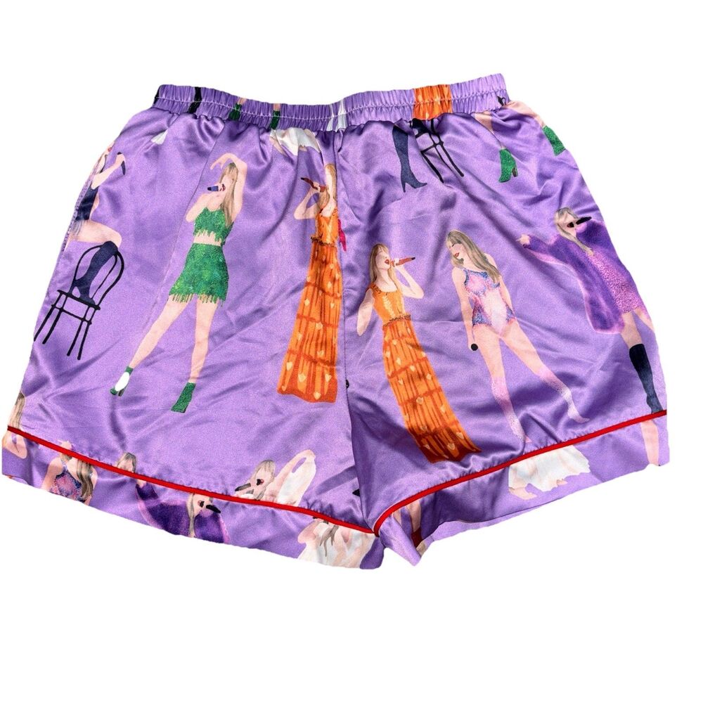 Taylor Swift Inspired Pajama Set Print Satin 2 Pc… - image 4